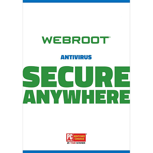 Webroot SecureAnywhere AntiVirus 3 Devices 1 Year Global
